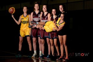Girls representing Country Victoria in the under 16s competition.